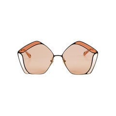 Chloé Pink Gemma Oversized Sunglasses