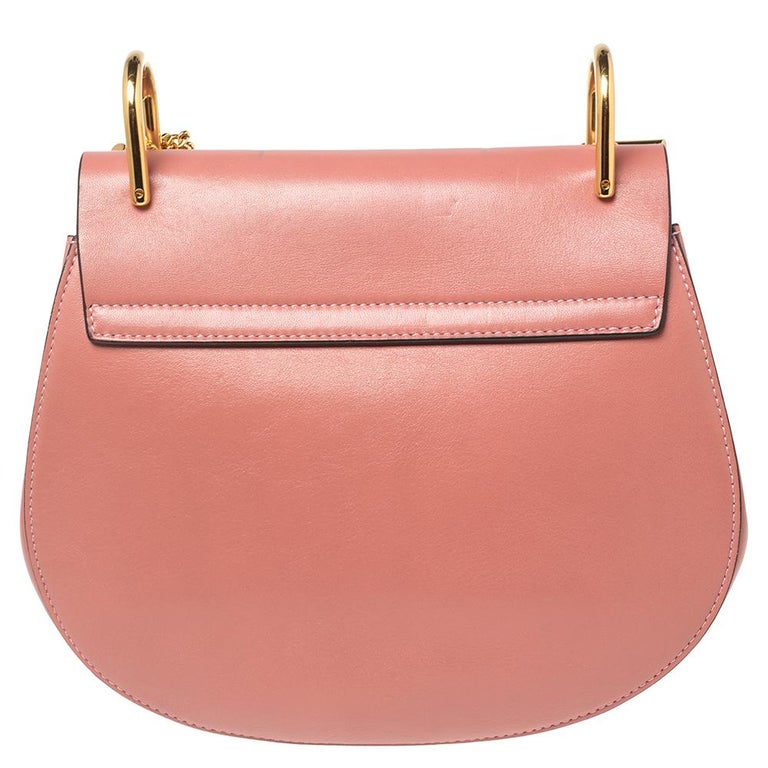 Chloe Pink Leather and Suede Medium Drew Shoulder Bag For Sale at 1stDibs | chloe  pink bag, chloe pink purse, pink chloe bag
