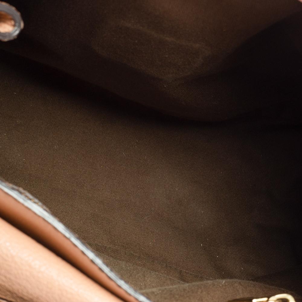 Beige Chloe Pink Leather Elsie Satchel