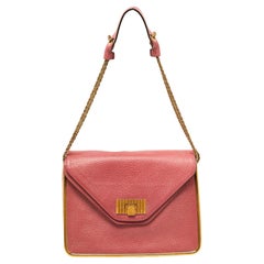 Used Chloe Pink Leather Medium Sally Shoulder Bag