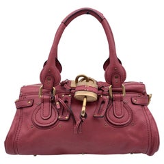 Chloe Rosa Leder Paddington Tasche Tote Satchel Handtasche