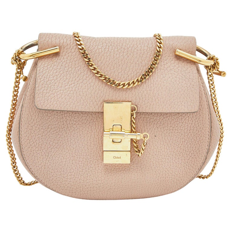 Blush Chloe Small Leather Crossbody Bag For Sale at 1stDibs