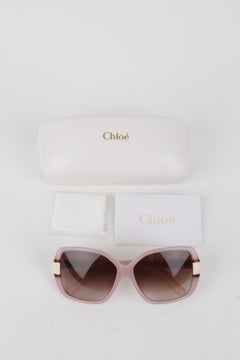 Chloé Pink Lucite Butterfly Frame Sunglasses CE609S