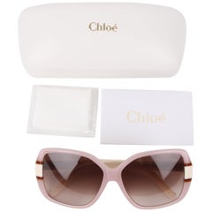 Chloé Pink Lucite Butterfly Frame Sunglasses CE609S