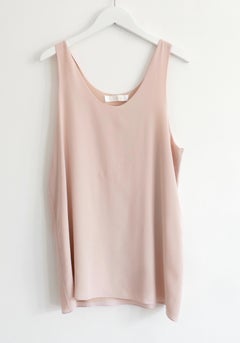 Chloe Pink Silk Vest Top 