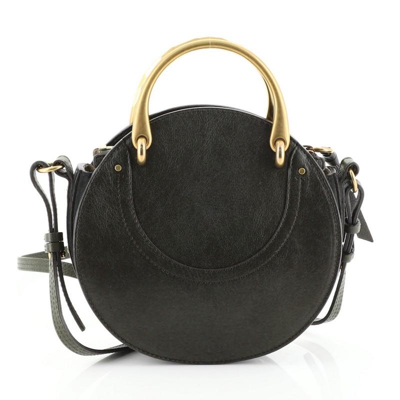 Black Chloe Pixie Crossbody Bag Leather And Suede Small