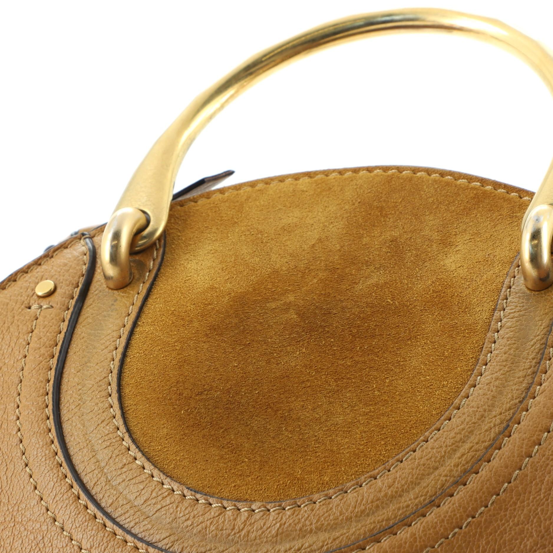 Chloe Pixie Crossbody Tasche Leder und Wildleder Klein 2