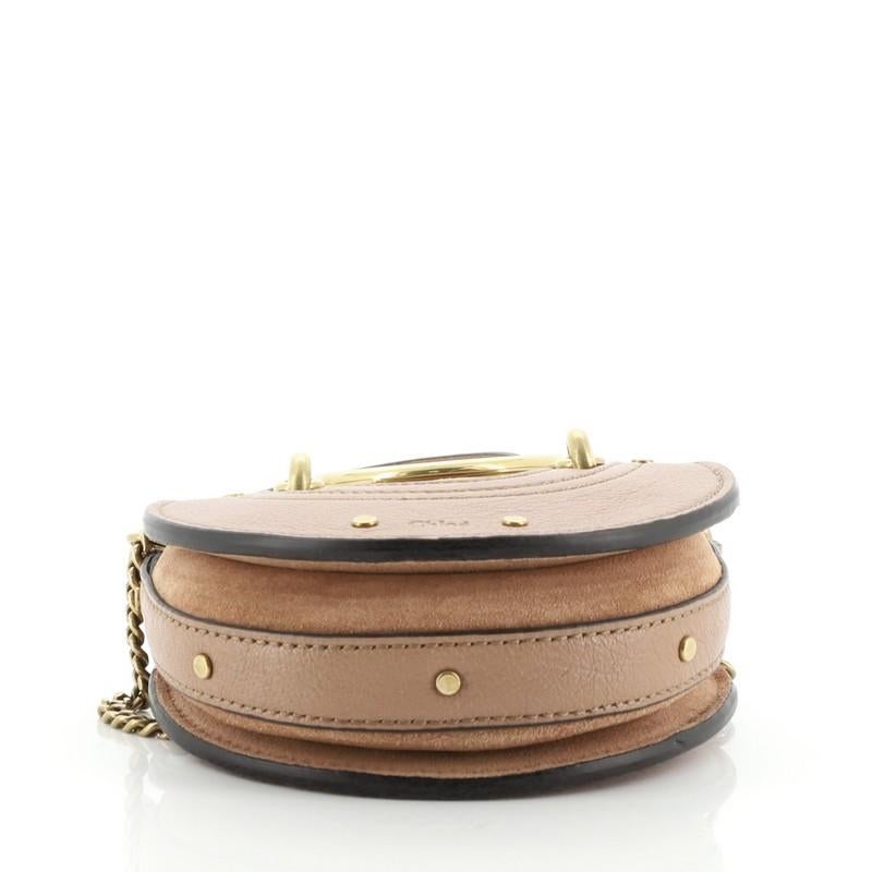 Chloe Pixie Crossbody Bag Leather with Suede Mini 1