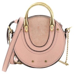 Chloe Pixie Crossbody Bag Leather With Suede Mini 