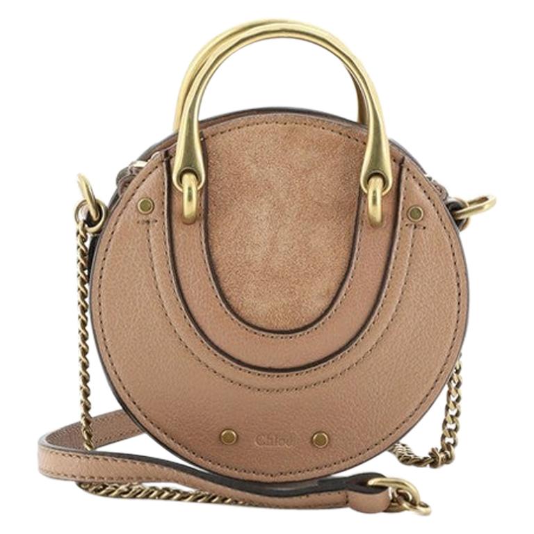 Chloe Pixie Crossbody Bag Leather with Suede Mini