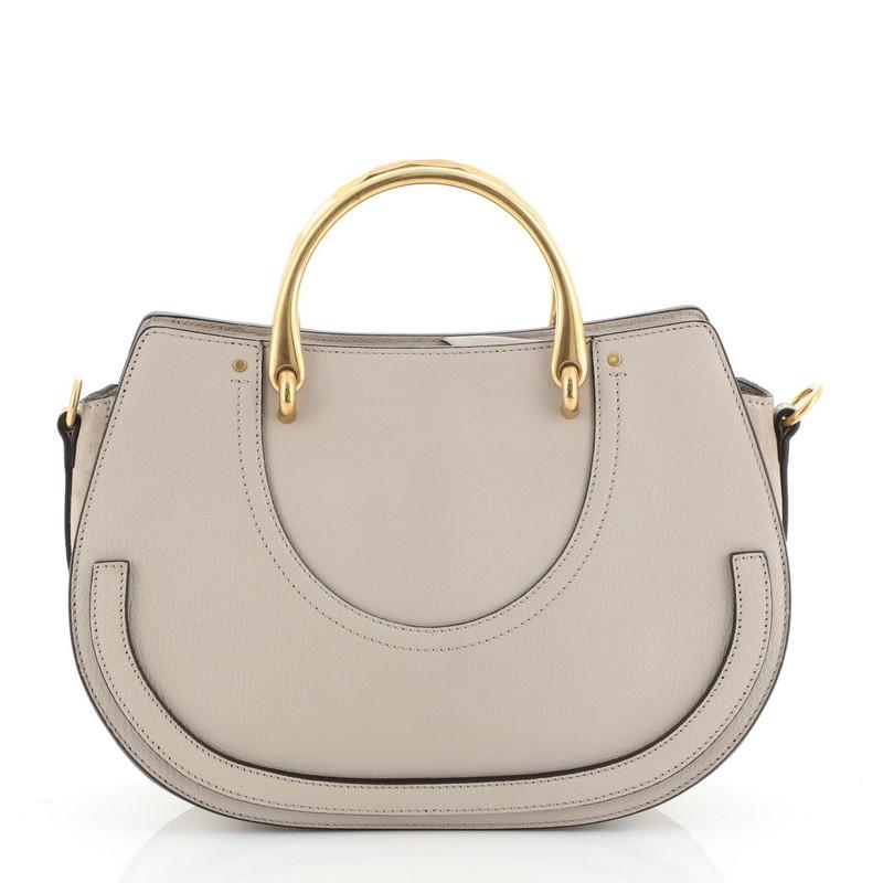 Chloe Pixie Double Handle Bag Leather With Suede Medium In Good Condition In NY, NY