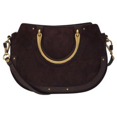 CHLOÉ Pixie medium Shoulder bag in Brown Suede