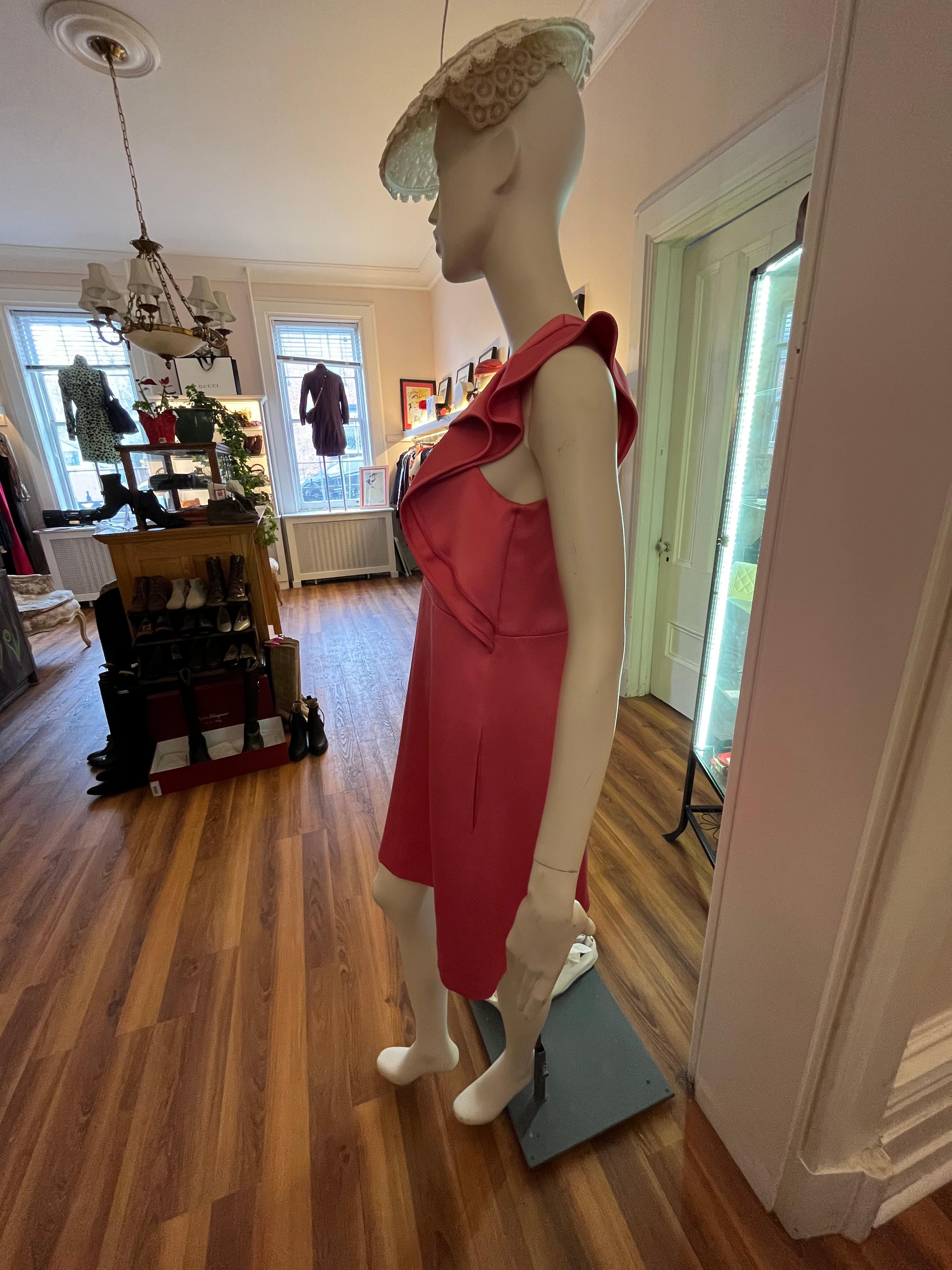CHLOE Popping Pink Dress 38Fr In Good Condition For Sale In Port Hope, ON