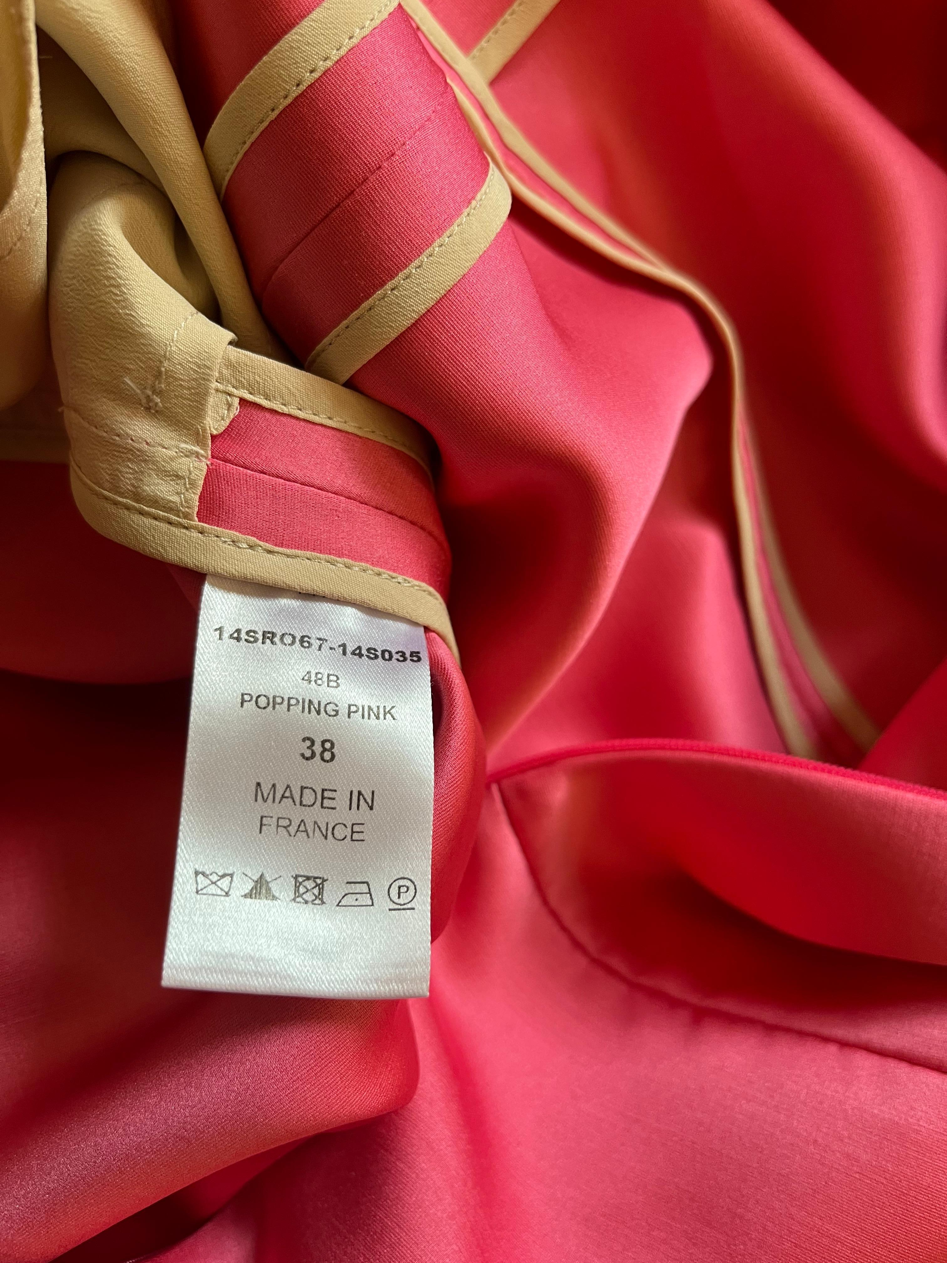 CHLOE Popping Pink Dress 38Fr For Sale 4