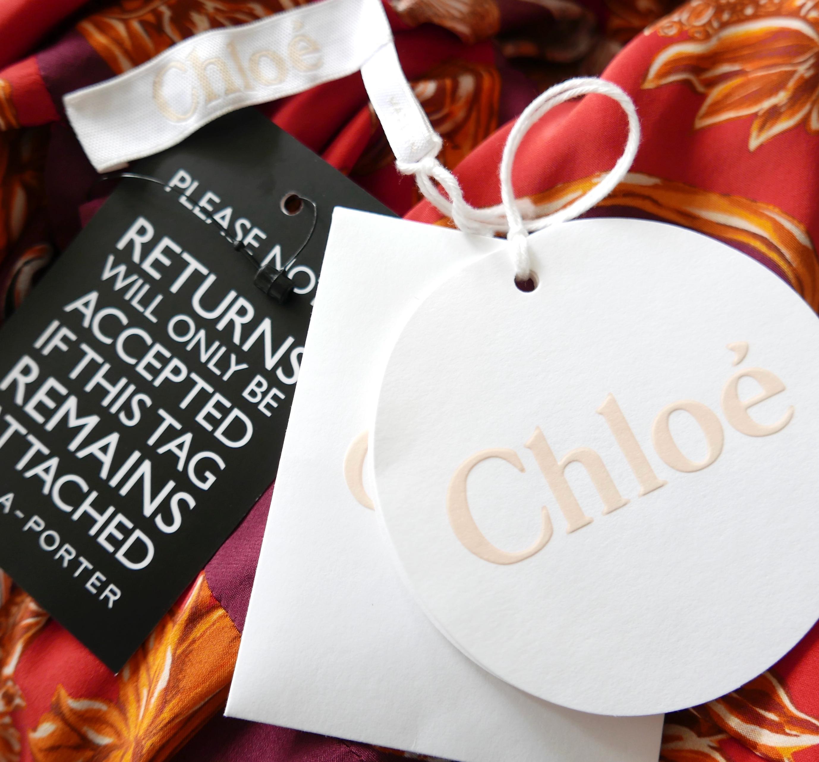 Chemisier à foulard imprimé camée de Chloe Pre-Fall 2019 en vente 5