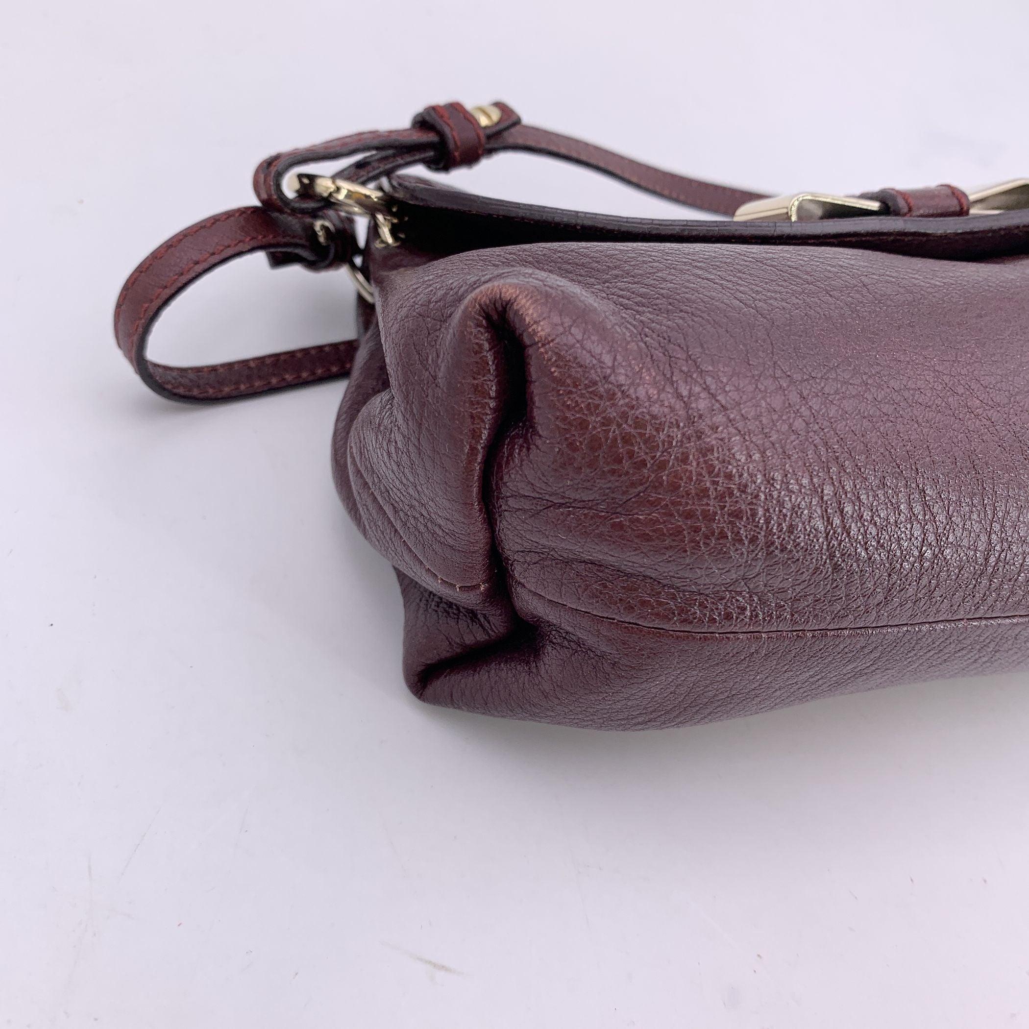 Chloe Purple Burgundy Leather 2 Way Lily Crossbody Bag Handbag en vente 1