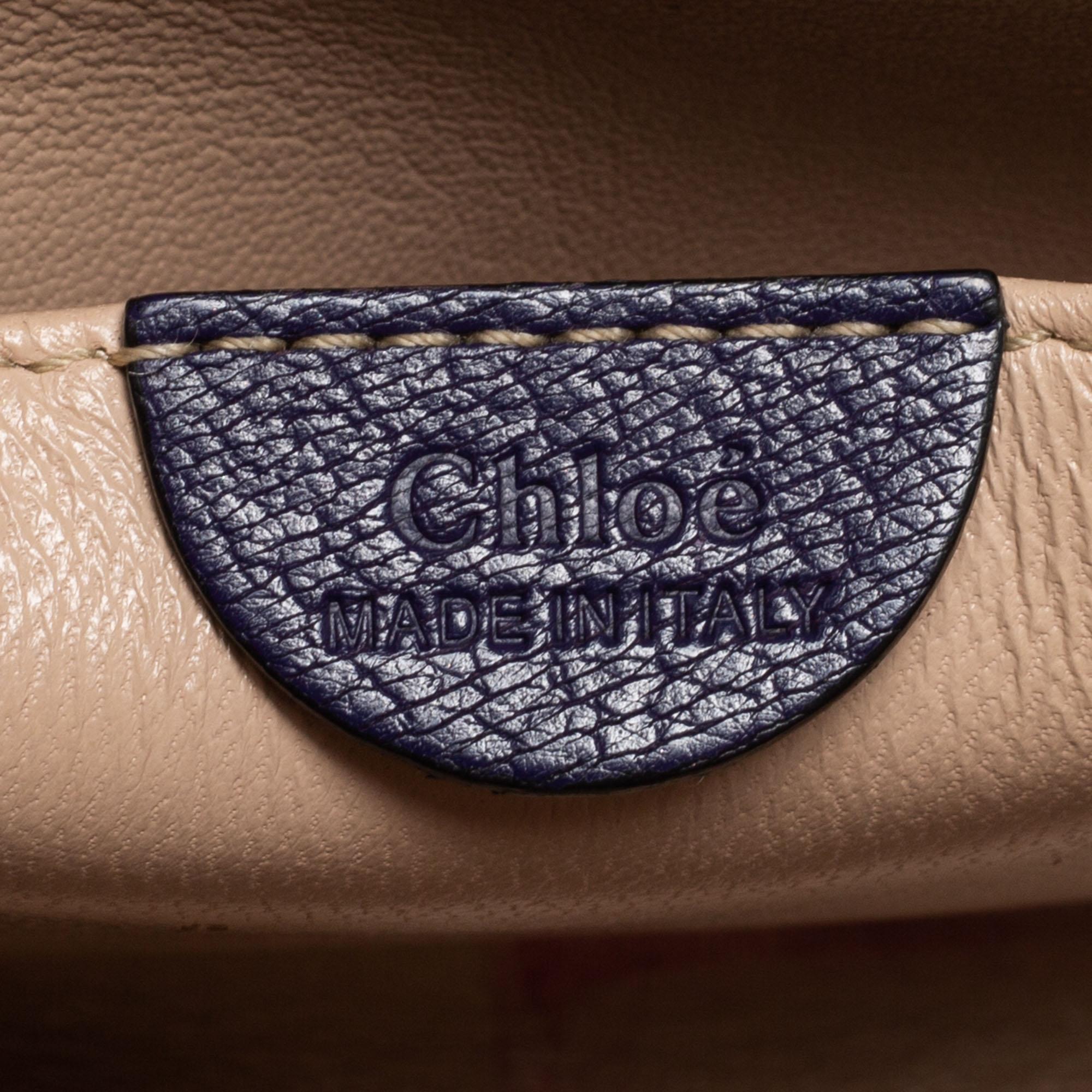 Chloé Purple Leather Small Elsie Shoulder Bag 2