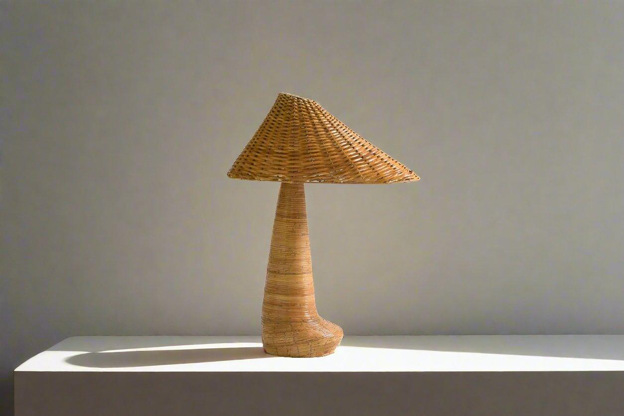 Chloe Rattan Table Lamp In New Condition For Sale In Oxford, GB