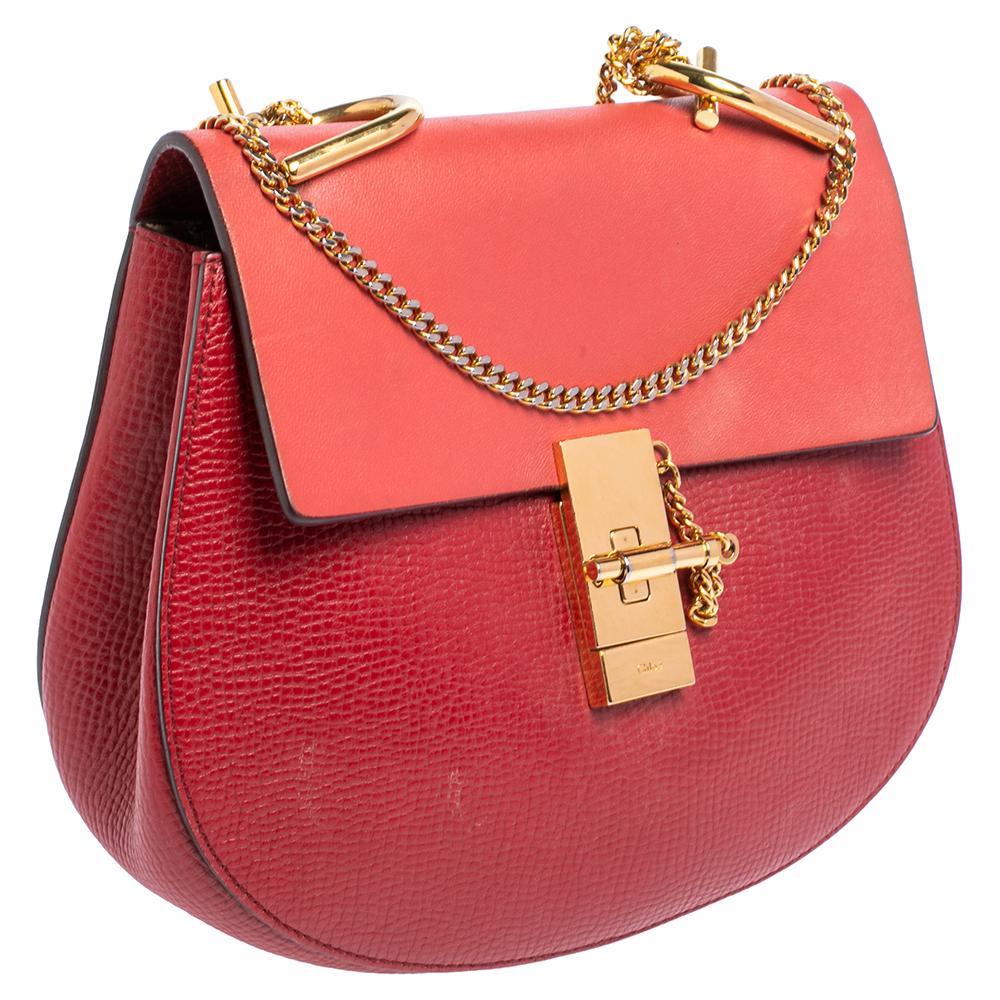 chloe red purse