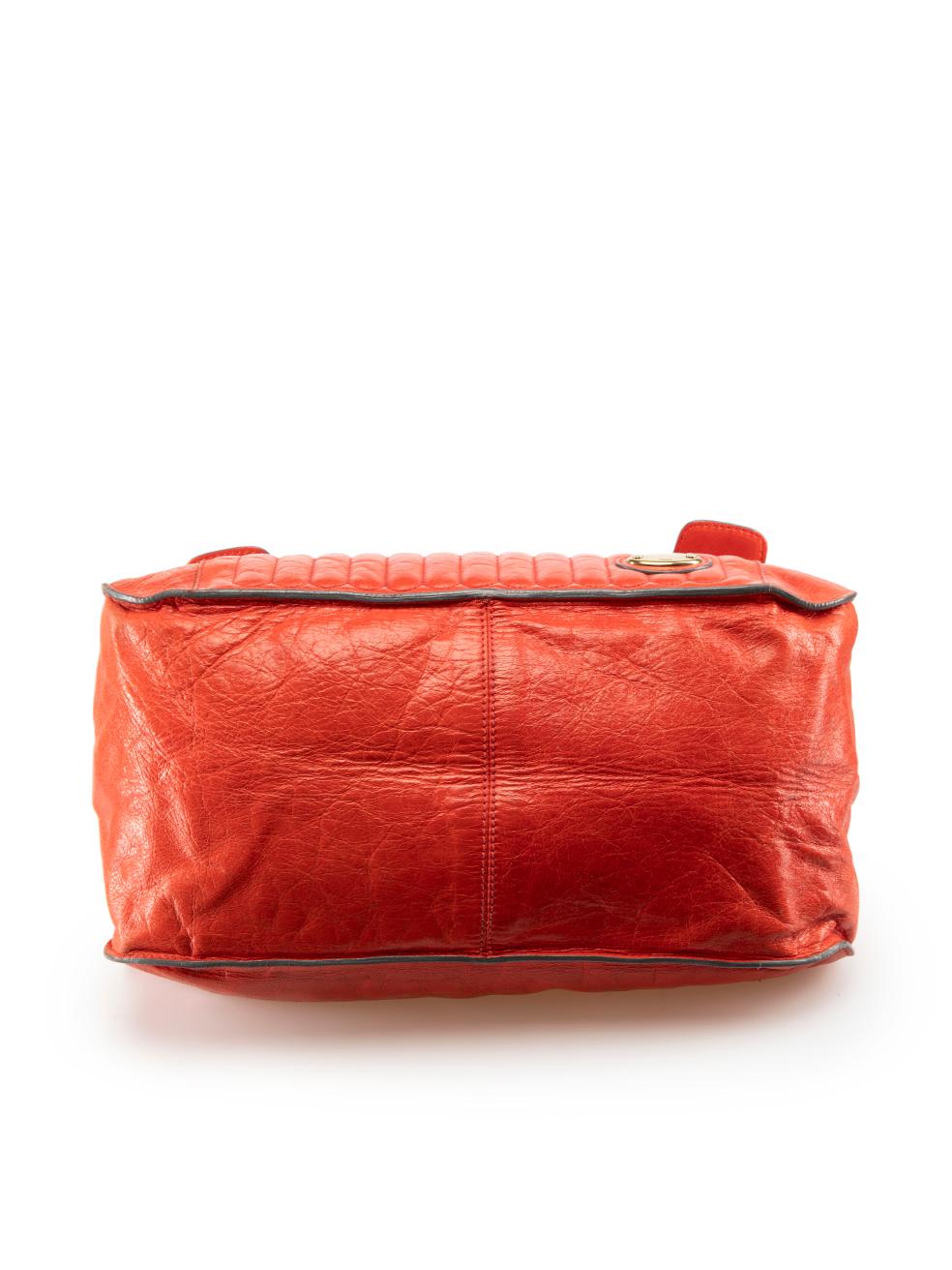 Women's Chloé Red Leather Bay Quilted Bag For Sale
