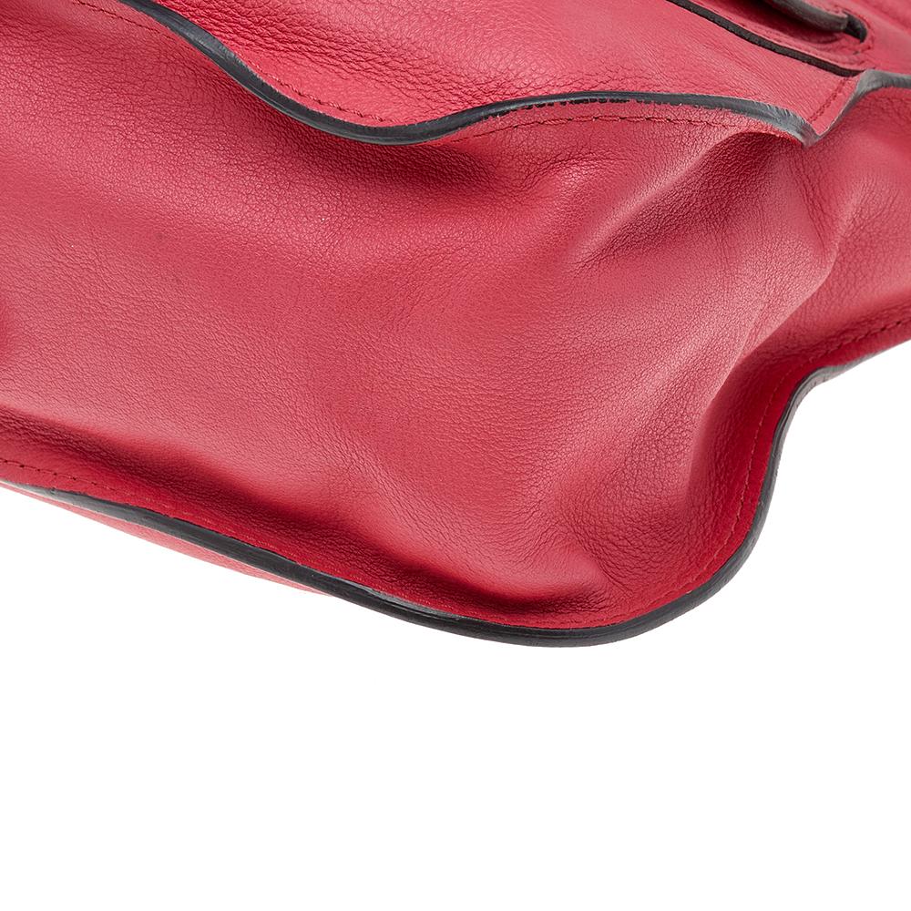 Chloe Red Leather Medium Marcie Shoulder Bag 5