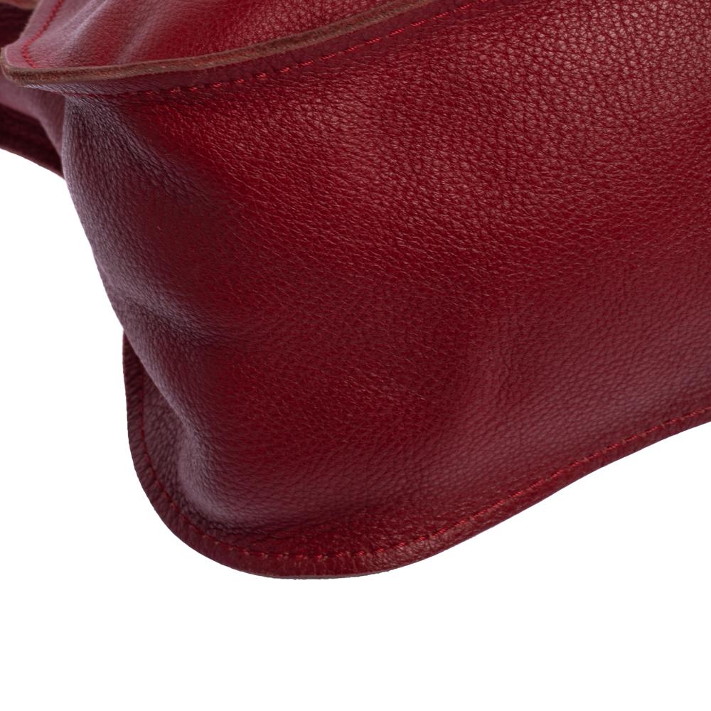 Chloe Red Leather Medium Marcie Shoulder Bag 1