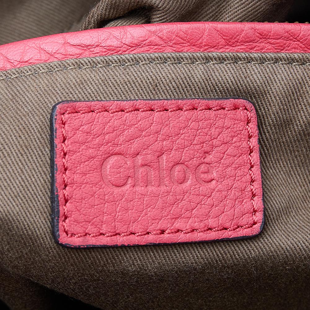 Chloe Red Leather Medium Marcie Shoulder Bag 4