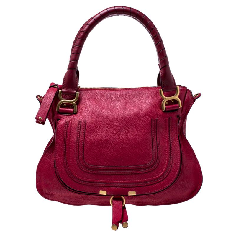 chloe red handbag