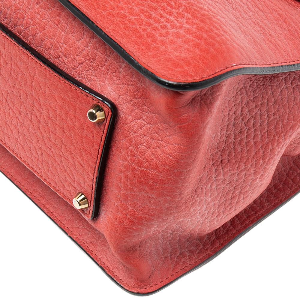 Chloe Red Leather Medium Sally Flap Shoulder Bag 2