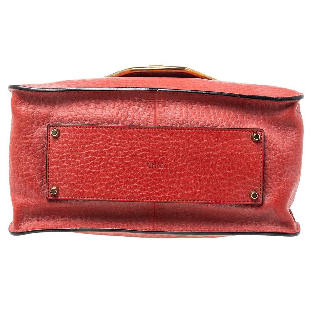 chloe red purse