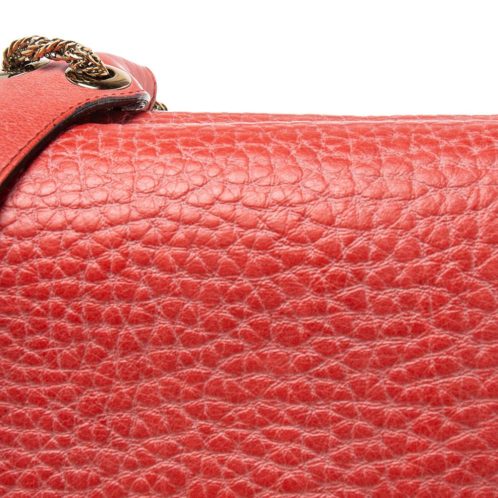 Chloe Red Leather Medium Sally Flap Shoulder Bag In Good Condition In Dubai, Al Qouz 2