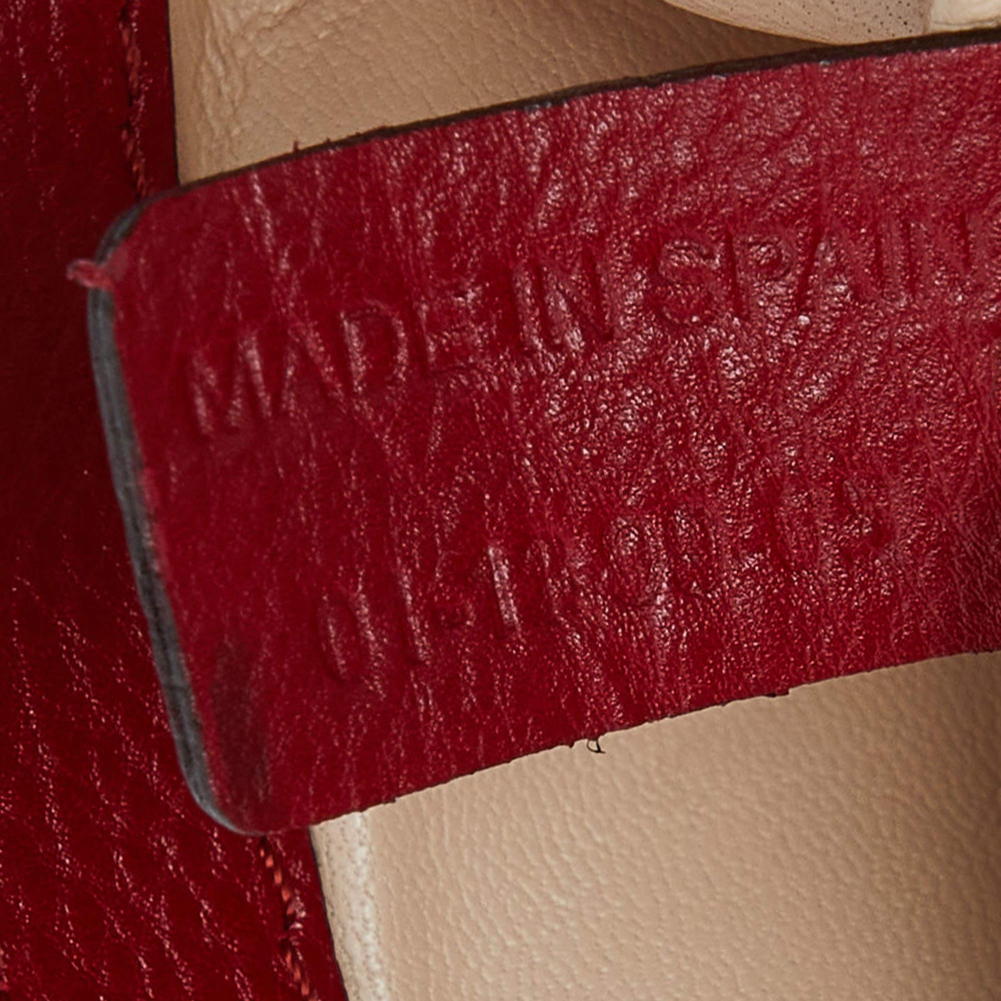 Chloe Red Leather Mini Elsie Crossbody Bag For Sale 6