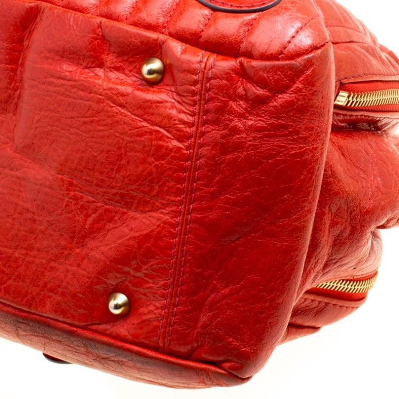 Women's Chloe Red Leather Satchel