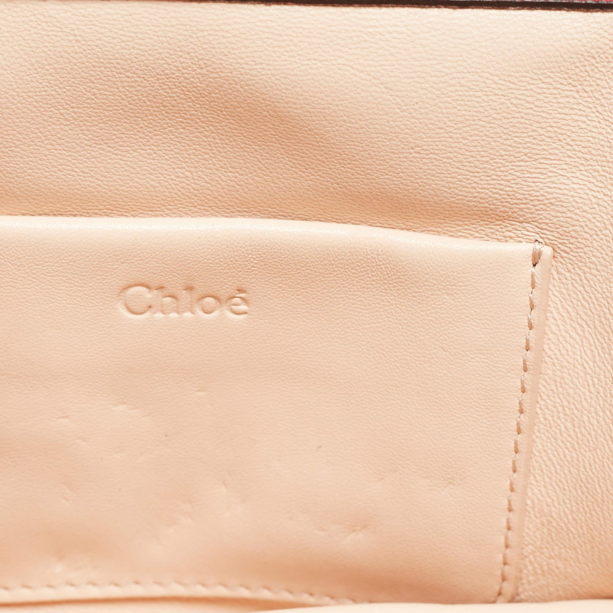 Chloe Red Leather Small Elsie Shoulder Bag For Sale 6
