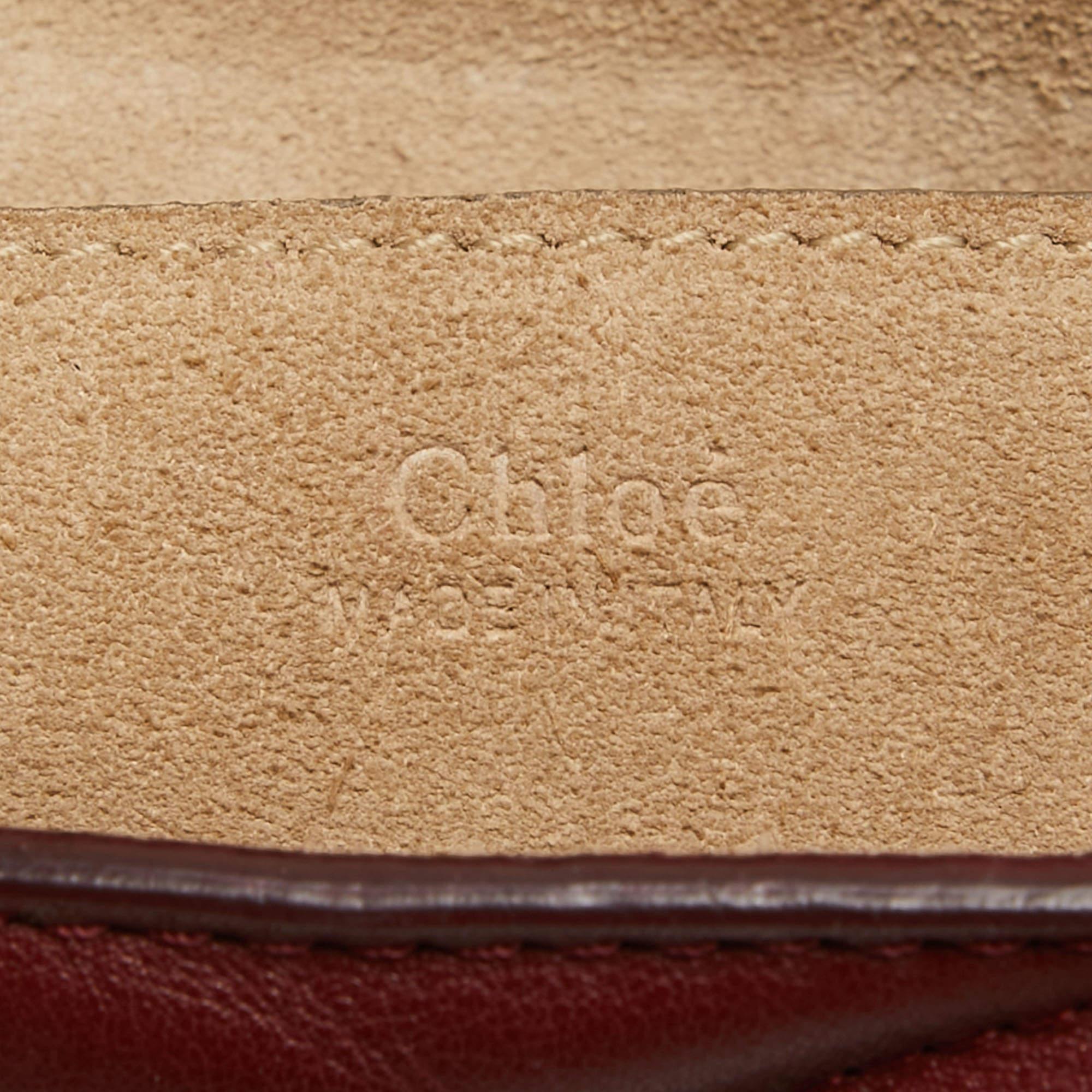 Chloe Red Quilted Leather Medium Drew Shoulder Bag 2