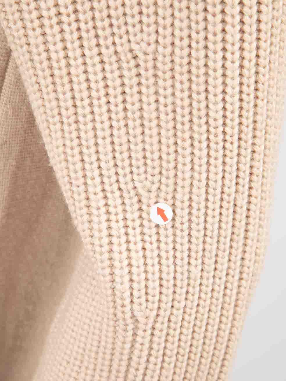Chloé Rope Beige Wool Knit Dress Size M For Sale 1