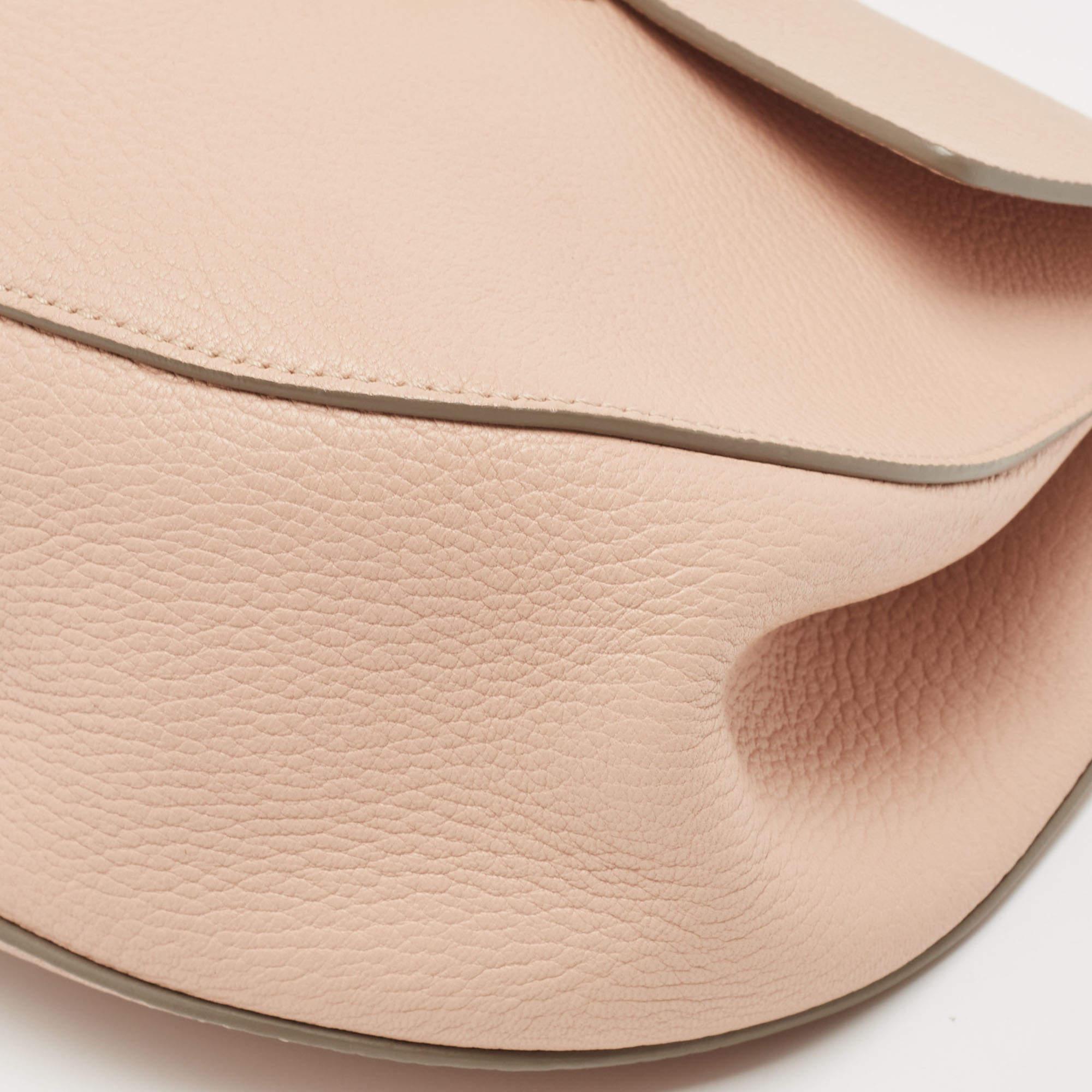 Women's Chloe Rose Poudre Leather Large Drew Shoulder Bag For Sale
