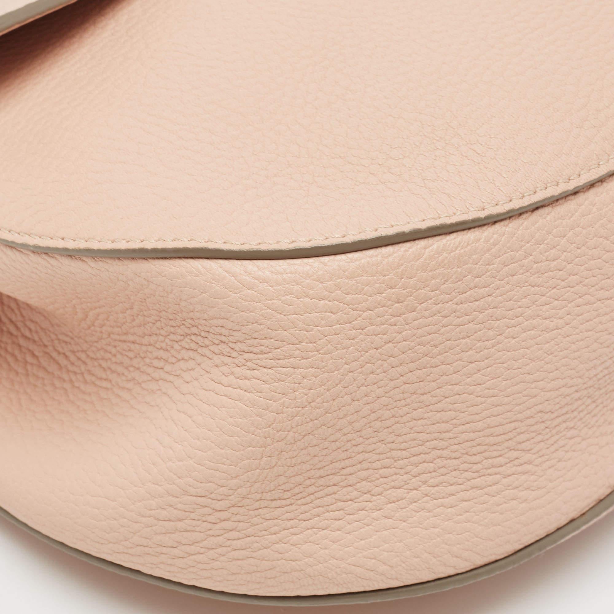 Chloe Rose Poudre Leather Large Drew Shoulder Bag For Sale 1