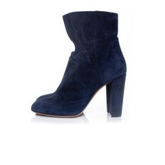 Chloe, Round toe ruches ankle boots