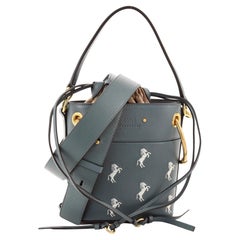 Chloe Roy Bucket Bag Embroidered Leather Mini