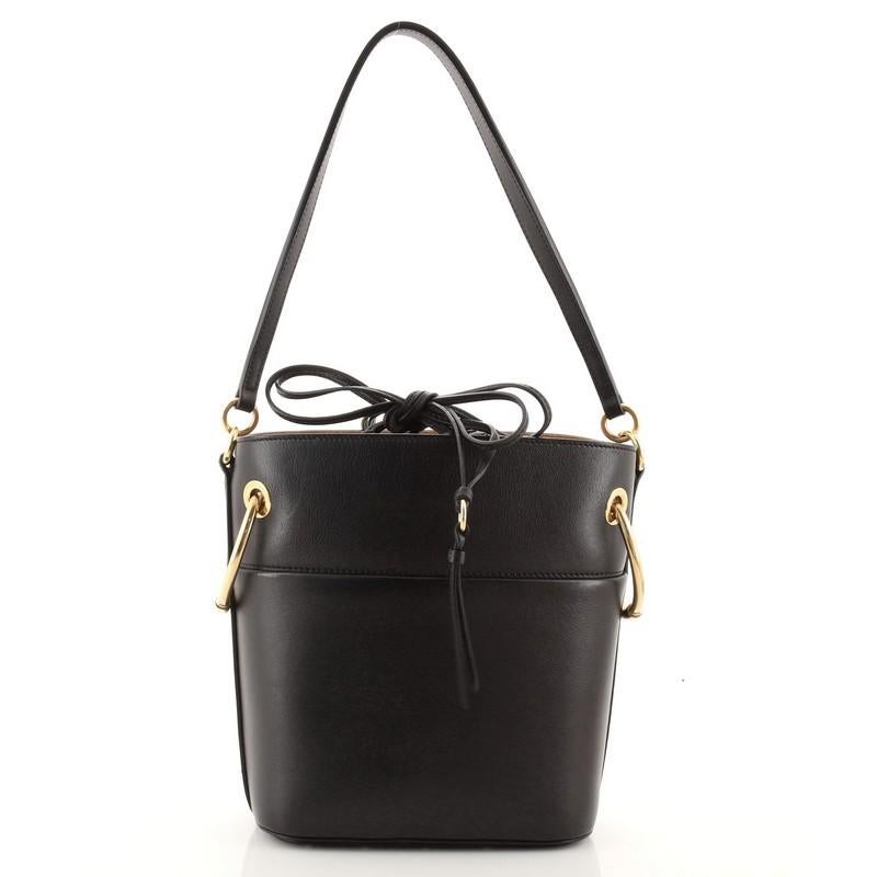 Chloe Roy Bucket Bag Leather Small In Good Condition In NY, NY
