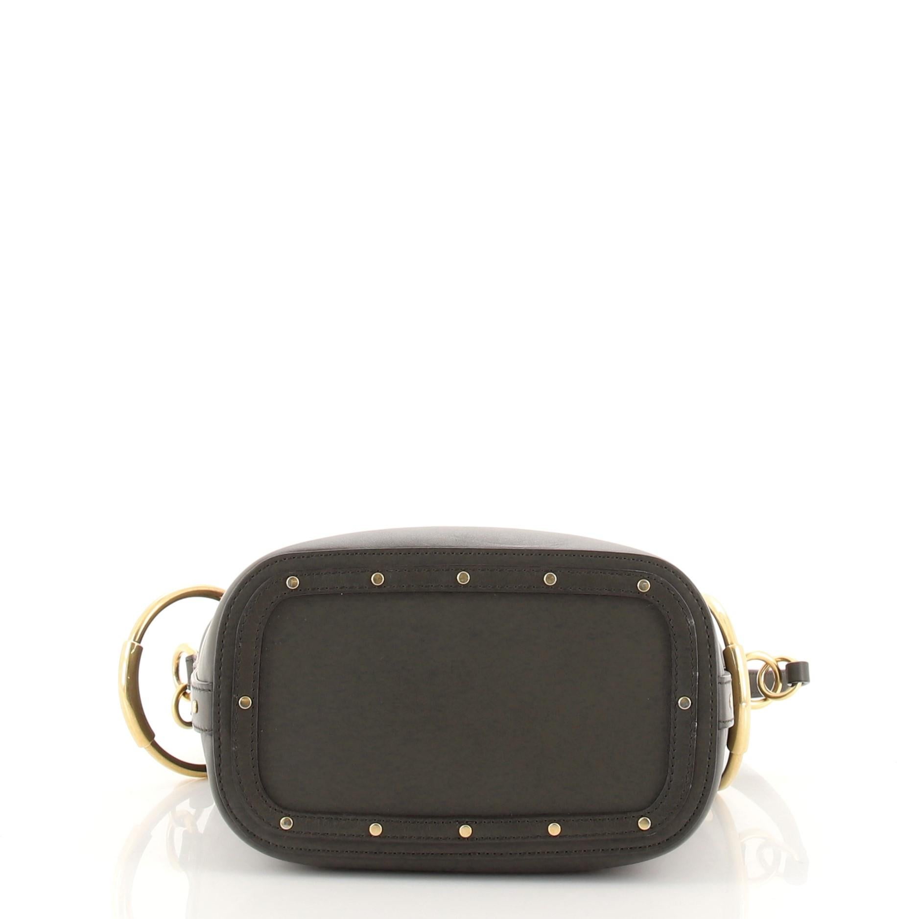Brown Chloe Roy Bucket Bag Leather Small