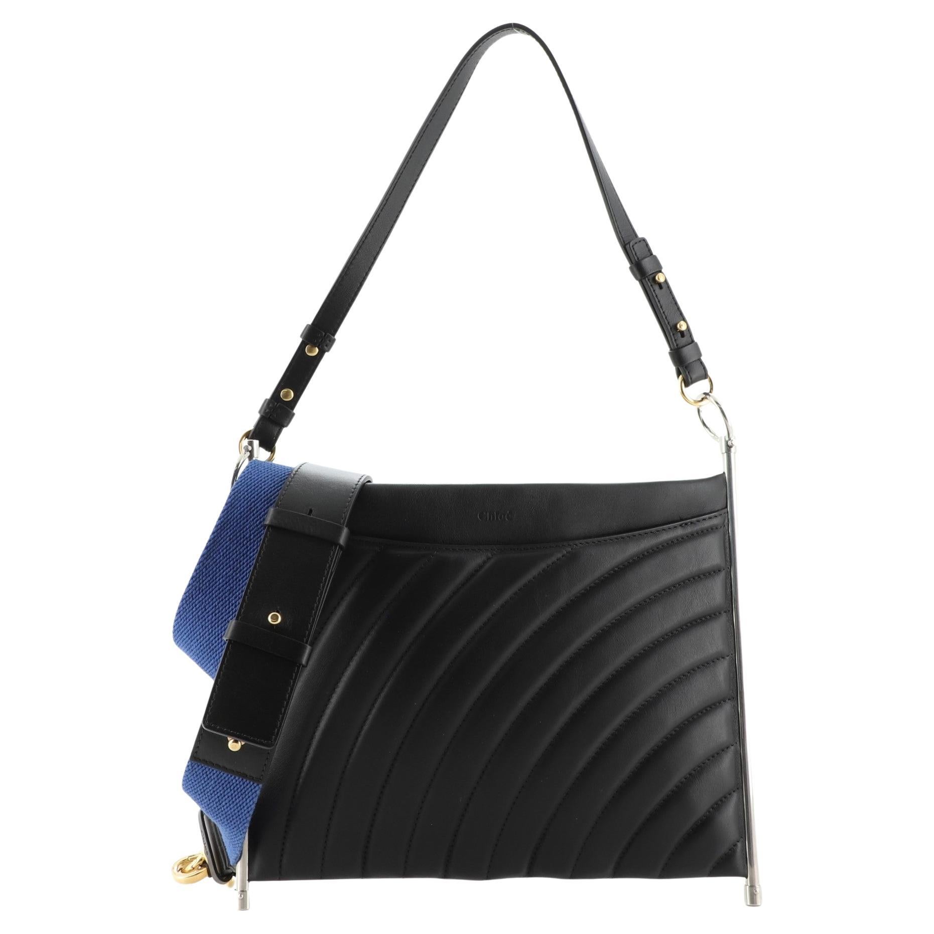 Chloe Roy Clutch Quilted Leather Medium at 1stDibs