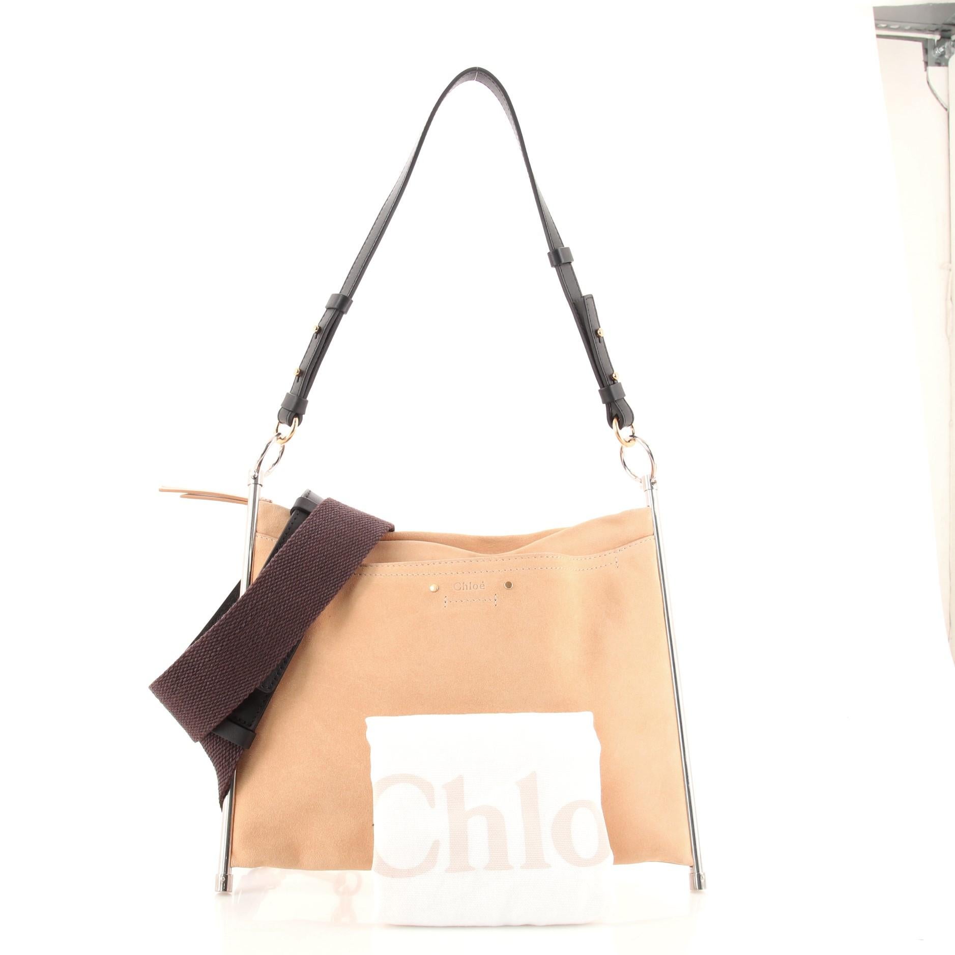 Chloe Roy Clutch Suede Medium For Sale