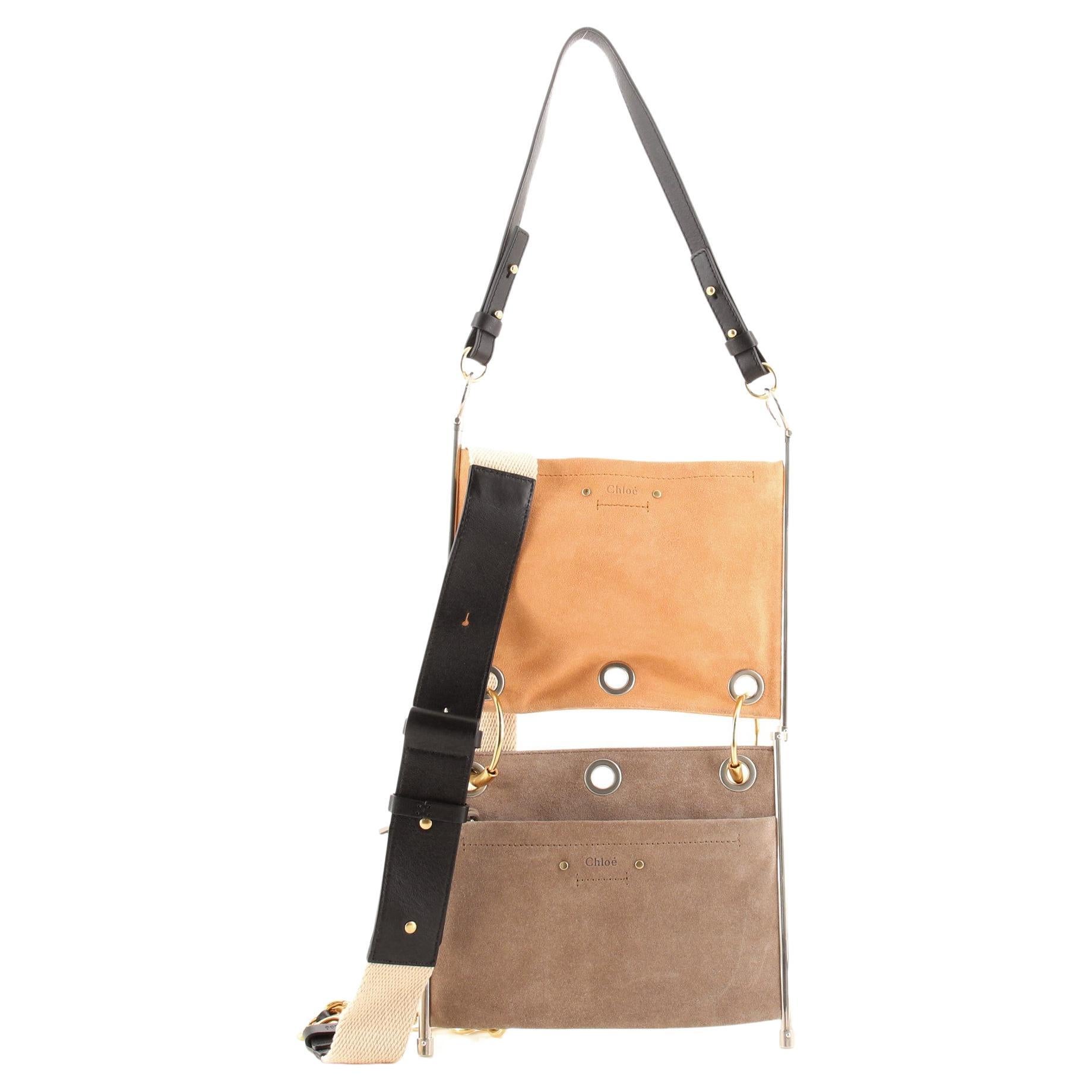 Burgundy Leather & Suede Faye Clutch main image 0