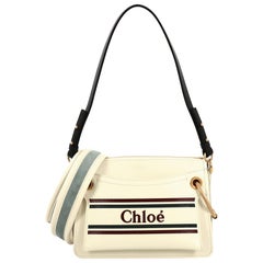Chloe Roy Logo Shoulder Bag Printed Leather Small