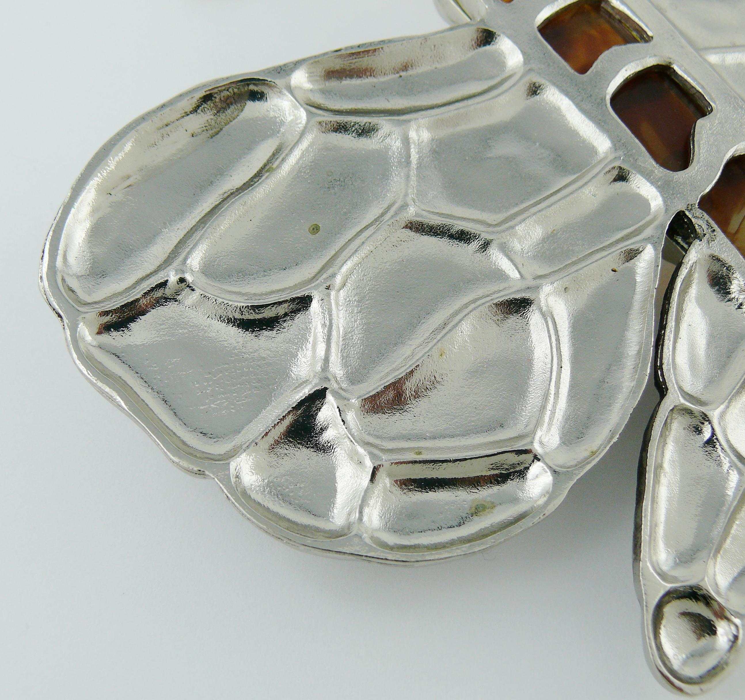 Chloe Runway 2004 Lucite Butterfly Pendant Collar Necklace 9