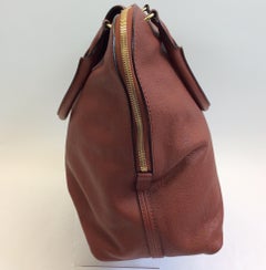 Chloe Rust Leather Large Zip Tote NWT