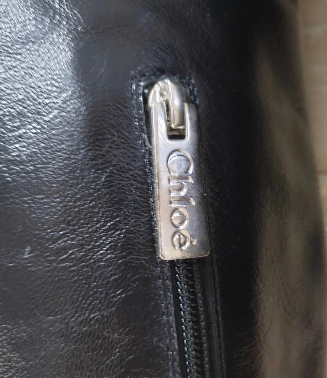 Chloé  Rylee Overknee-Stiefel aus Leder (Schwarz) im Angebot