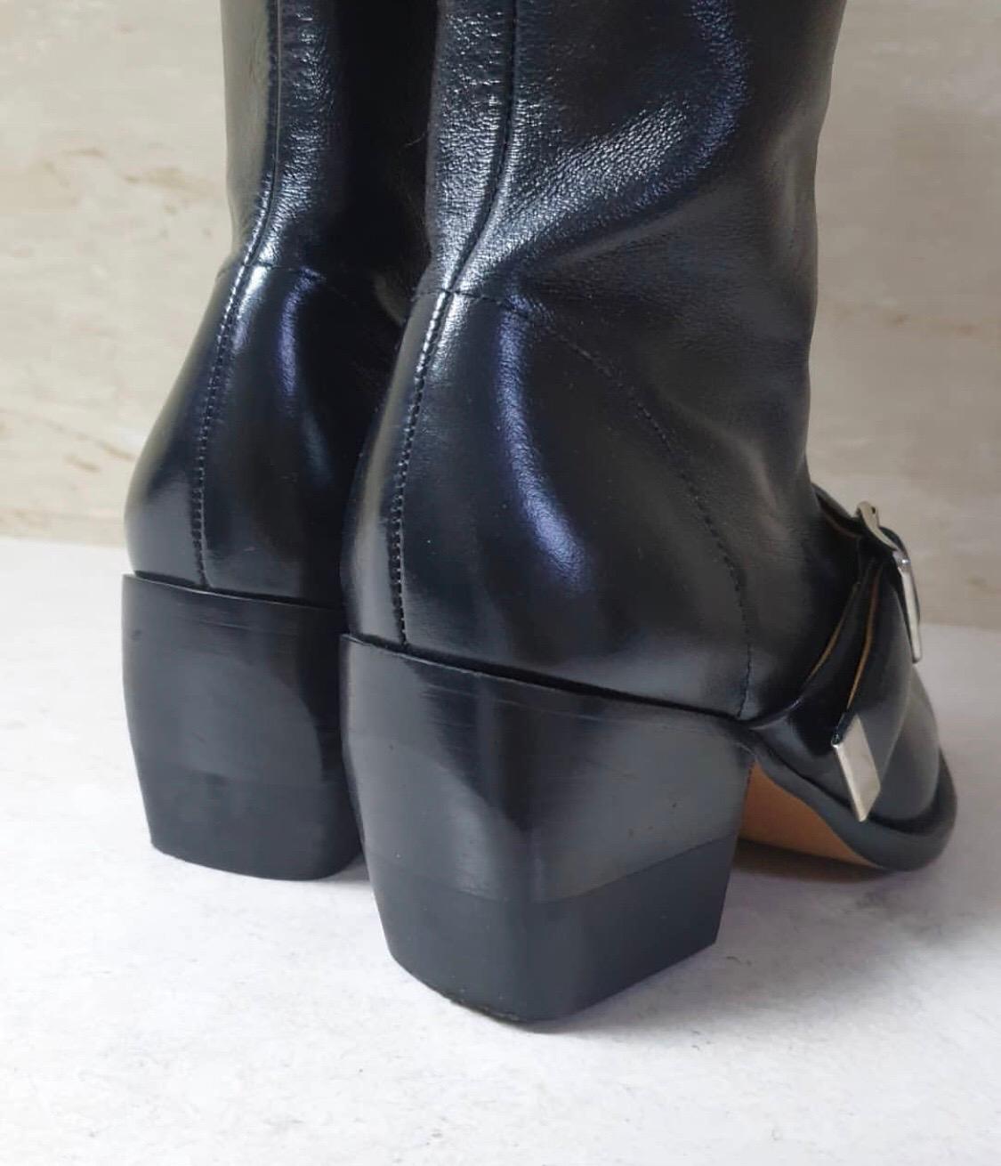 Black Chloé  Rylee leather over-the-knee boots For Sale
